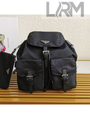 Prada Medium Nylon Backpack 1BZ811 Black 2021
