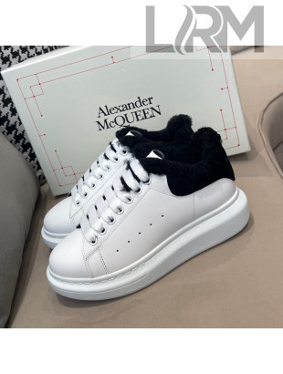 Alexander Mcqueen Calfskin and Shearling Sneakers White/Black 2021 111823
