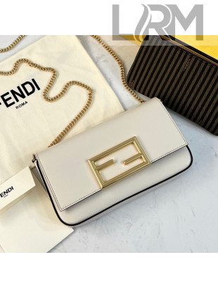 Fendi Leather Wallet on Chain with Pouch/Mini Bag 8521 White 2021