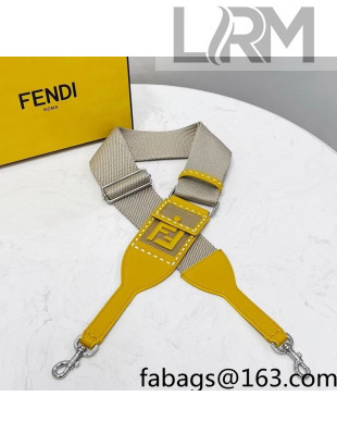 Fendi Strap You Ribbon Shoulder Strap Beige/Yellow 2021 912