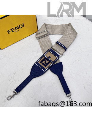 Fendi Strap You Ribbon Shoulder Strap Beige/Blue 2021 912