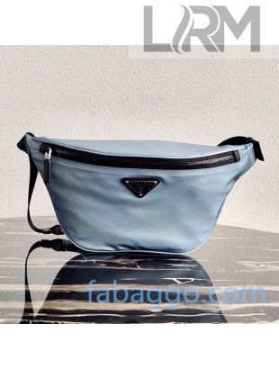 Prada Nylon and Saffiano Leather Belt Bag 2VL033 Blue 2020