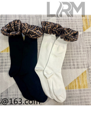 Fendi Short Socks with Silk Band 2021