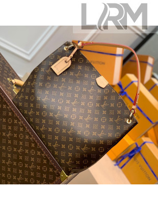 Louis Vuitton Graceful MM Hobo Bag in Monogram Canvas/Beige M43704 2022