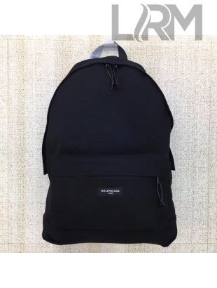 Balenciaga Explorer Cotton Canvas Backpack Black 2017