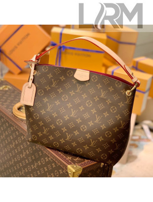 Louis Vuitton Graceful PM Hobo Bag in Monogram Canvas/Peony M43700 2022