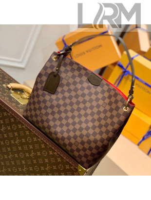 Louis Vuitton Graceful PM Hobo Bag in Damier Ebene Canvas N44044 2022
