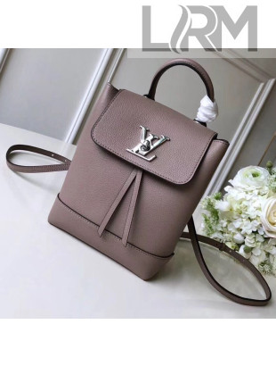 Louis Vuitton Grainy Calfskin Lockme Mini Backpack Grey M54573
