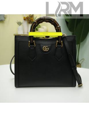 Gucci Diana Leather Small Tote Bag 660195 Black 2021