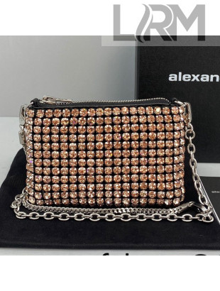 Alexander Wang Crystal Nano Chain Bag 3027 Pink 2021