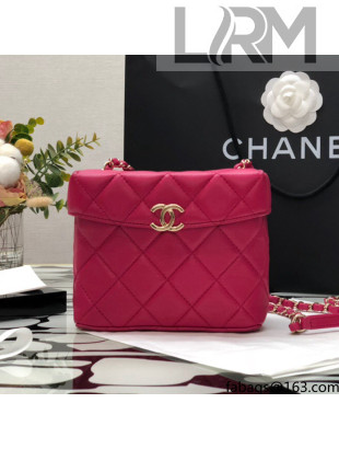Chanel Lambskin Small Dinner Bag AS2877 Red 2021