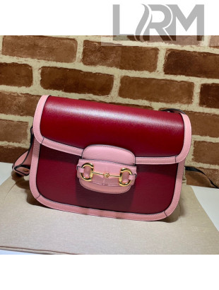 Gucci Horsebit 1955 Shoulder Bag 602204 Ruby Red/Pink 2021