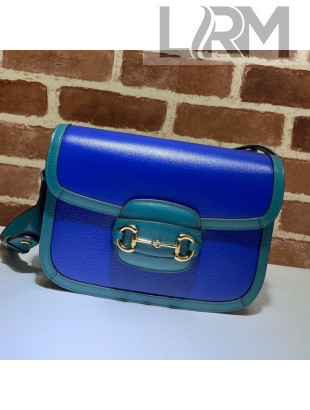 Gucci Horsebit 1955 Shoulder Bag 602204 Blue/Turquoise 2021