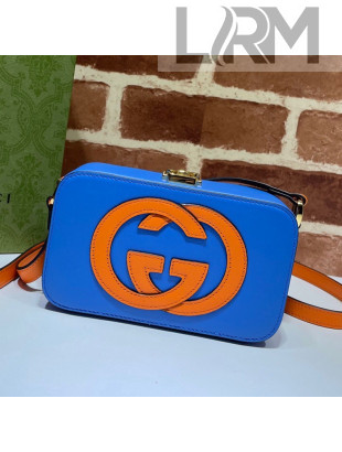 Gucci Leather Interlocking G Mini Bag 658230 Blue/Orange 2021