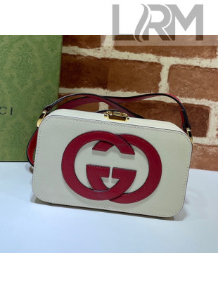 Gucci Leather Interlocking G Mini Bag 658230 White/Red 2021