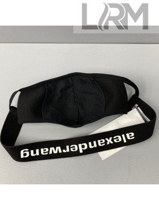 Alexander Wang Mask with Logo Strap Black/White 2021