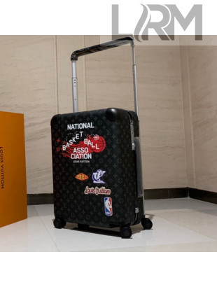 Louis Vuitton LVxNBA Horizon 55 Luggage Travel Bag in Monogram Eclipse Canvas 2021