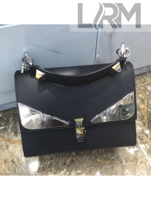 Fendi Bag Bugs Kan I Medium Top Handle Bag Black/Silver 2019