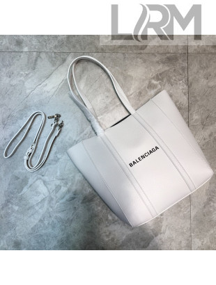 Balenciaga Everyday XS Small Tote Bag in White Grained Calfskin 2022 