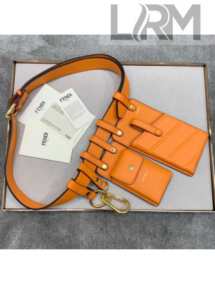 Fendi Multi-accessory Pocket Belt Bag Orange 2019