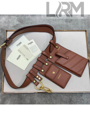Fendi Multi-accessory Pocket Belt Bag Brown 2019
