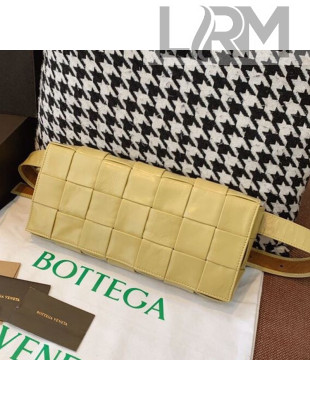 Bottega Veneta Wax Calfskin Belt Bag Yellow 2021
