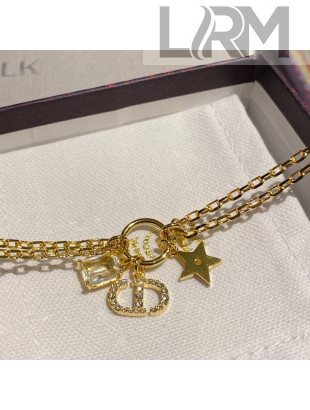 Dior CD Star Bracelet Gold 2021 110913