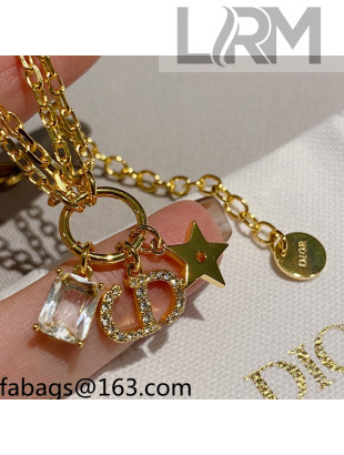 Dior CD Star Necklace Gold 2021 110912