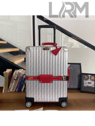 Fendi x Rimowa FF Silver Luggage Red Band 20/26/29 inches 2019