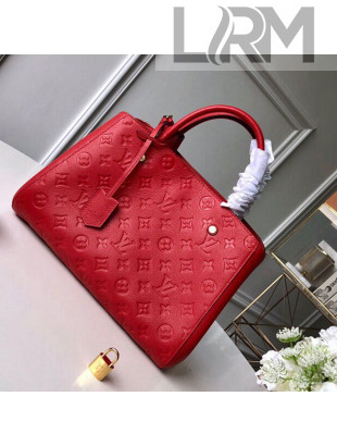 Louis Vuitton Montaigne MM Bag in Monogram Empreinte Embossed Leather M41048 Bright Red 2021