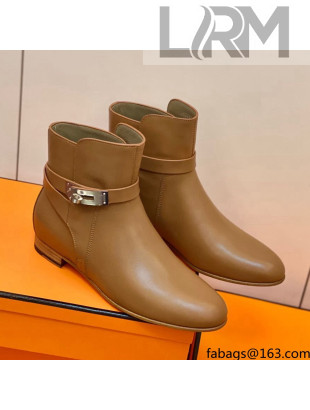 Hermes Neo Ankle Boot Brown 2021 Top Quality (Pure Handmade)