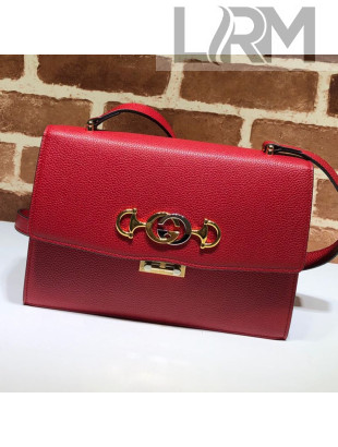 Gucci Zumi Grainy Leather Small Shoulder Bag 576388 Red 2019