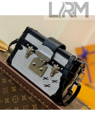 Louis Vuitton Petite Malle Trunk Bag in Epi Leather M55309 Silver 2021