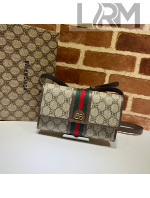 Gucci x Balenciaga Ophidia BB Canvas Mini Bag 680131 Beige 2022