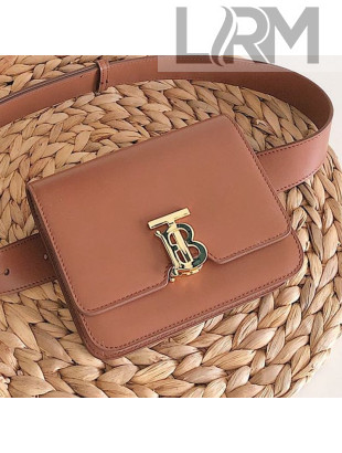 Burberry Leather TB Buckle Belt Bag Brown 2019