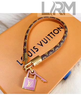 Louis Vuitton Monogram Canvas Love Lock Bracelet 2019