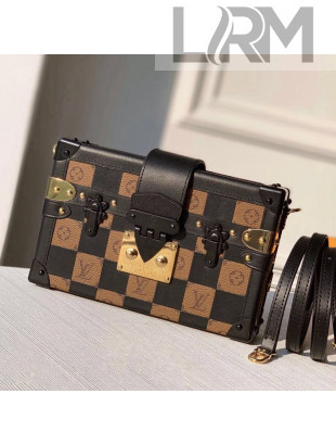 Louis Vuitton Petite Malle Trunk Bag in Damier Canvas M53256 Brown/Black 2021