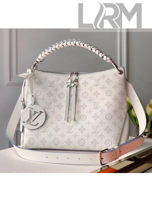 Louis Vuitton Mahina Perforated Calfskin BEAUBOURG Hobo MM Bag M56201 White 2020