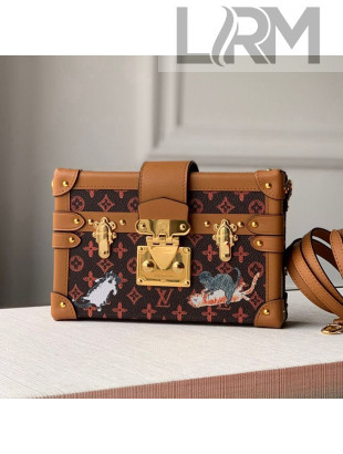 Louis Vuitton Petite Malle Trunk Bag in Catogram Monogram Reverse Canvas M44438 2021