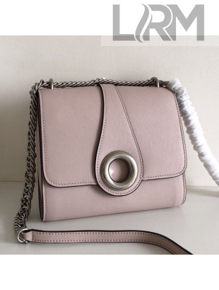 Burberry Small Leather Round Ring Shoulder Bag Pink 2019