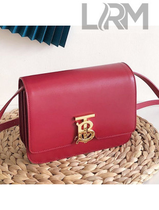 Burberry Small Leather TB Bag Red 2019
