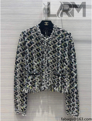 Chanel Tweed Jacket CHJ40105 Black 2022