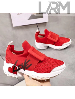 Roger Vivier Viv' Run Lovely Sneakers Red 2020