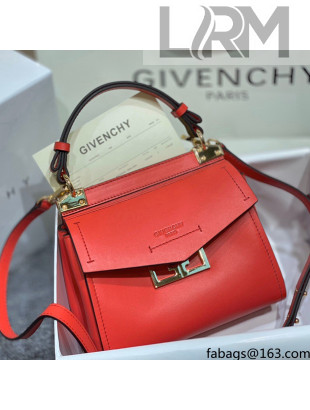 Givenchy Mystic Mini Bag in Smooth Calfskin Red 2021