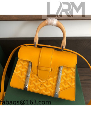 Goyard Saigon Structure PM/Mini Top Handle Bag Yellow 2021