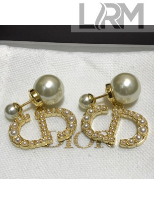 Dior Tribales Crystal Pearl Earrings 2021 082407