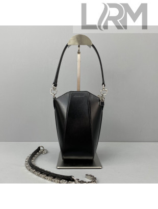 Givenchy Mini Antigona Vertical bag in Box Leather Black/Silver 2021