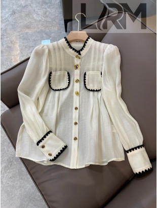 Chanel Shirt White 2022 031264