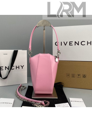Givenchy Mini Antigona Vertical bag in Box Leather Baby Pink 2021
