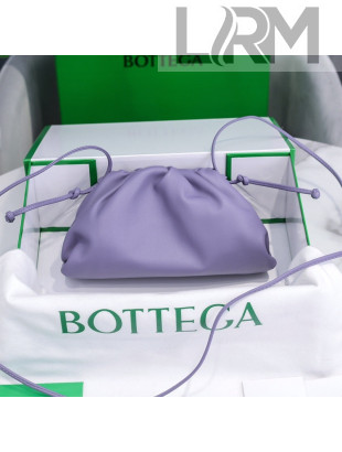 Bottega Veneta The Mini Pouch Soft Clutch Bag in Lavender Purple Calfskin 2020 585852